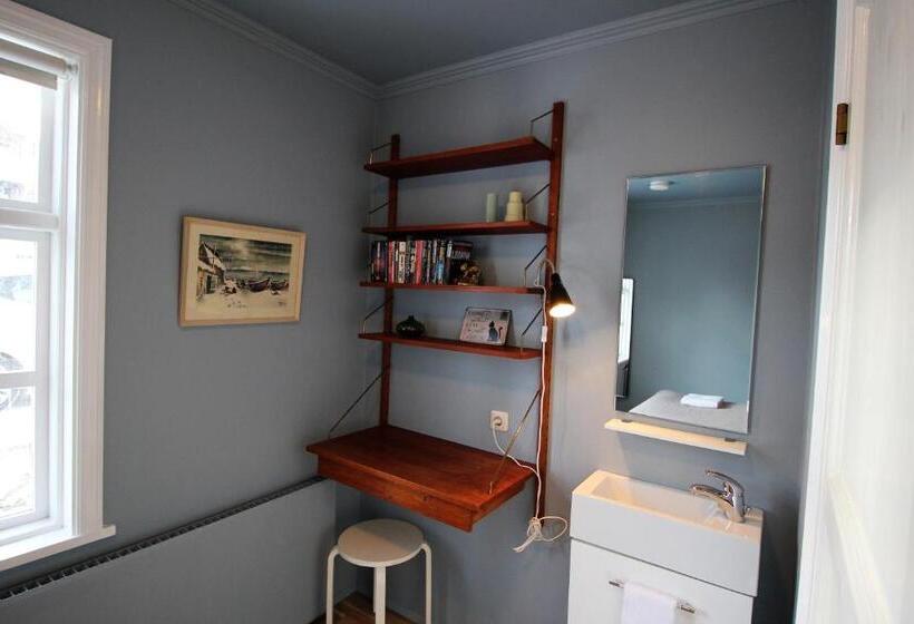اتاق یک نفره پایه با سرویس بهداشتی مشترک, Grettir Guesthouse