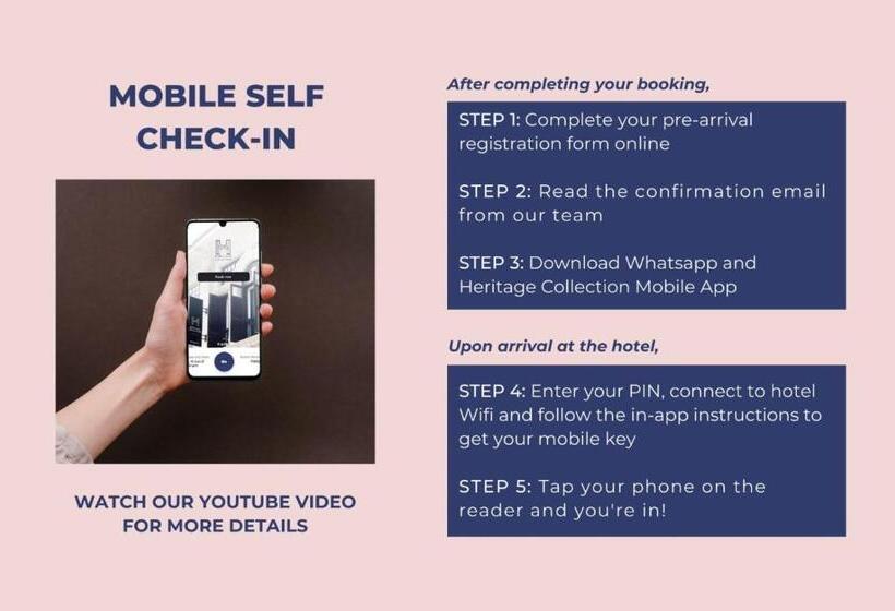 اتاق استاندارد, Heritage Collection On Seah   Mobile App Check In