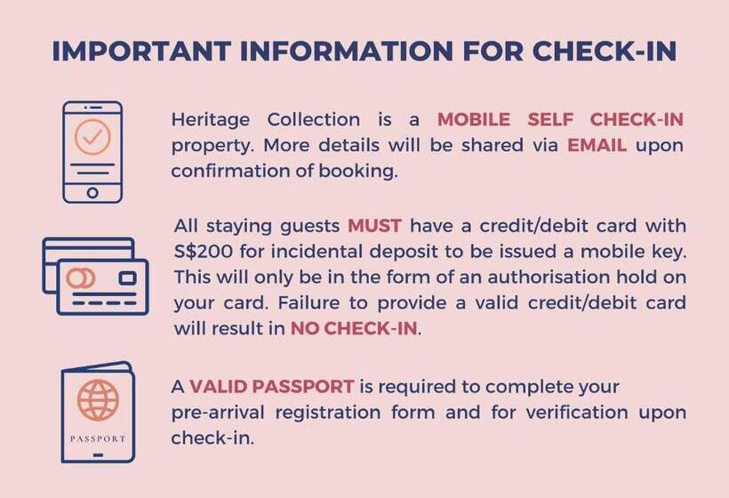 اتاق پرمیوم, Heritage Collection On Seah   Mobile App Check In