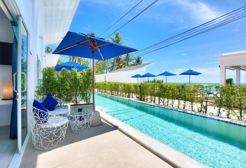 اتاق خانوادگی با چشم‌انداز جانبی دریا, La Perle Resort Koh Samui