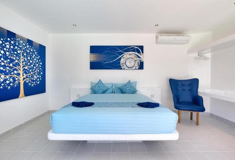 اتاق خانوادگی با چشم‌انداز جانبی دریا, La Perle Resort Koh Samui