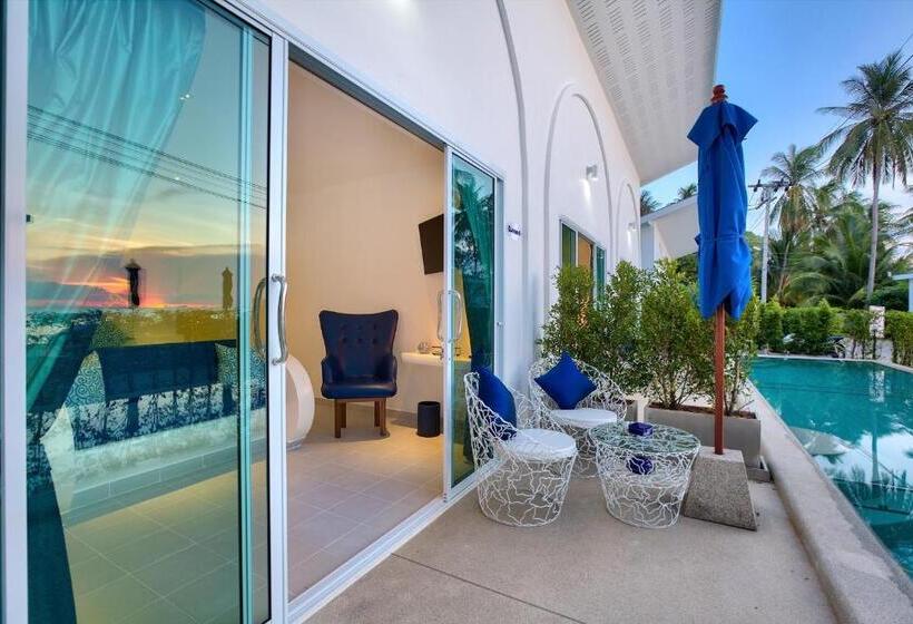 بانگلوی استاندارد با چشم‌انداز دریا, La Perle Resort Koh Samui