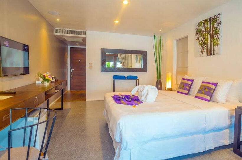 اتاق استاندارد با تخت دوبل و چشم‌انداز دریا, Baan Bophut Beach