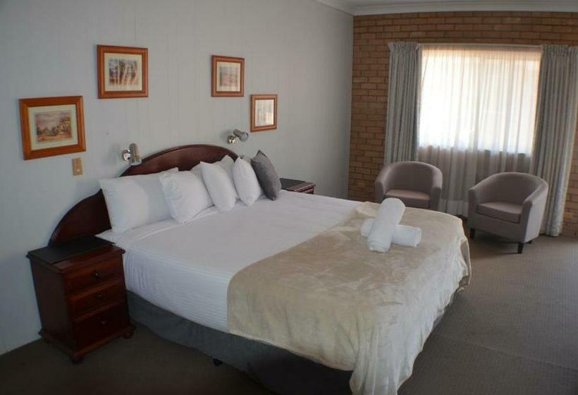 اتاق استاندارد با تخت بزرگ, Deer Park Motor Inn Armidale
