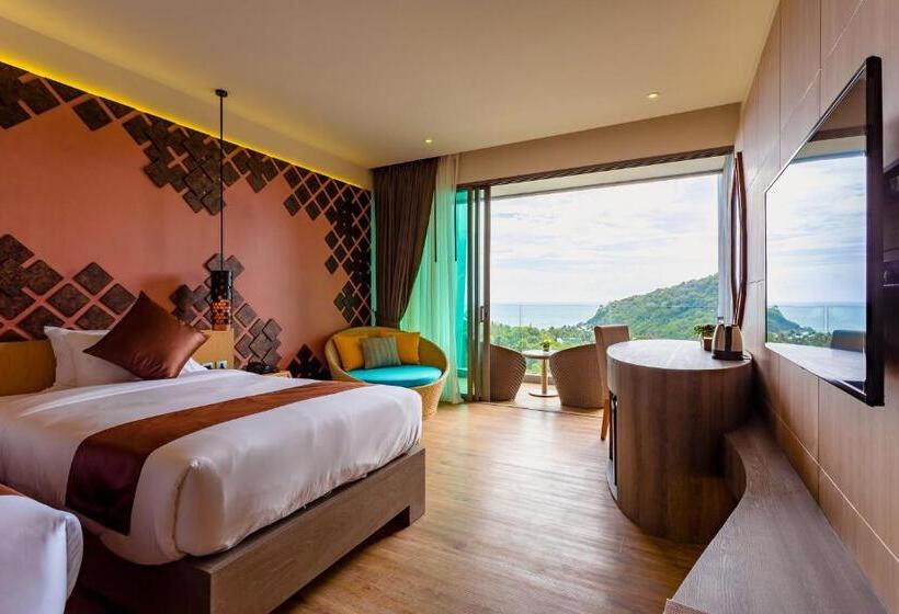 اتاق لوکس با چشم‌انداز دریا, Crest Resort & Pool Villas   Sha Extra Plus