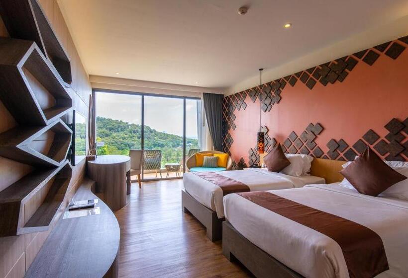 اتاق لوکس با چشم‌انداز دریا, Crest Resort & Pool Villas   Sha Extra Plus