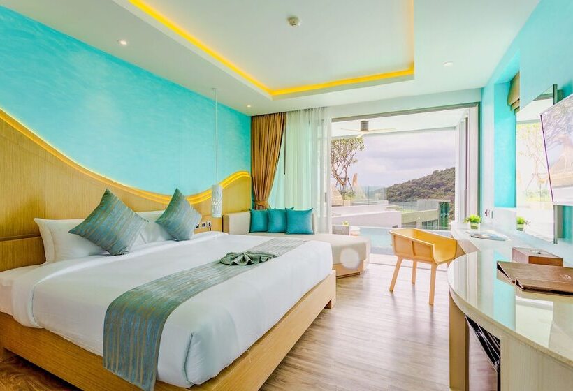اتاق لوکس با چشم‌انداز دریا, Crest Resort & Pool Villas   Sha Extra Plus