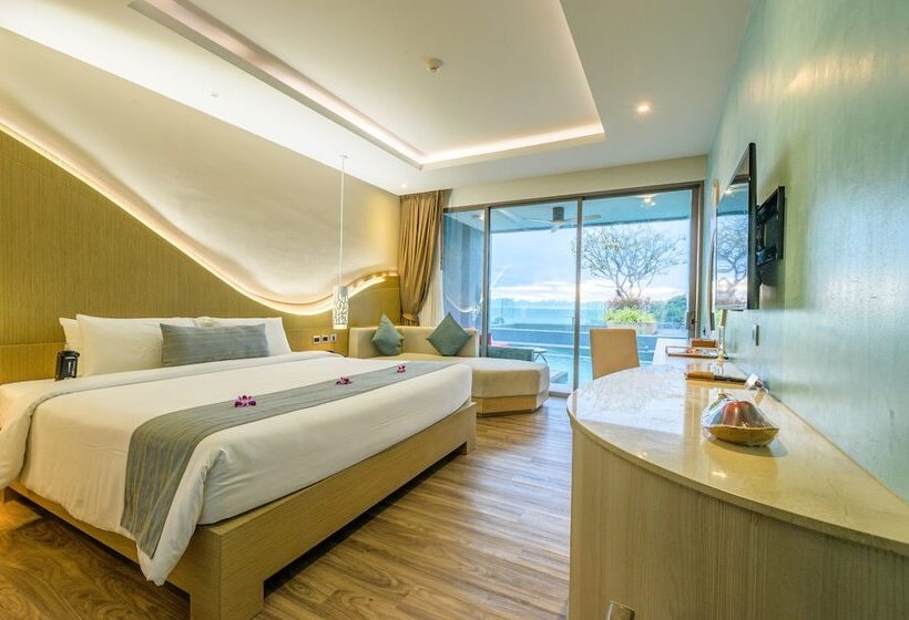 اتاق لوکس با چشم‌انداز دریا, Crest Resort & Pool Villas   Sha Extra Plus