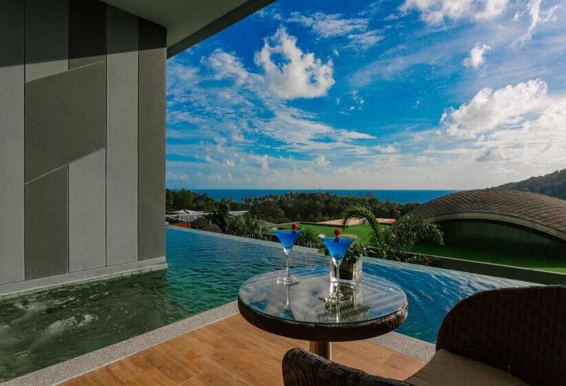 اتاق لوکس با چشم‌انداز دریا, Crest Resort & Pool Villas   Sha Extra Plus