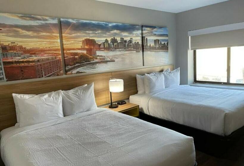 اتاق استاندارد با 2 تخت دوبل, Days Inn & Suites By Wyndham Jamaica Jfk Airport