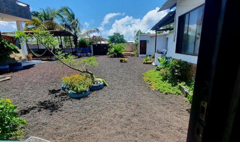 اتاق استاندارد چهارنفره با چشم‌انداز باغ, Hospedaje Delfin Azul