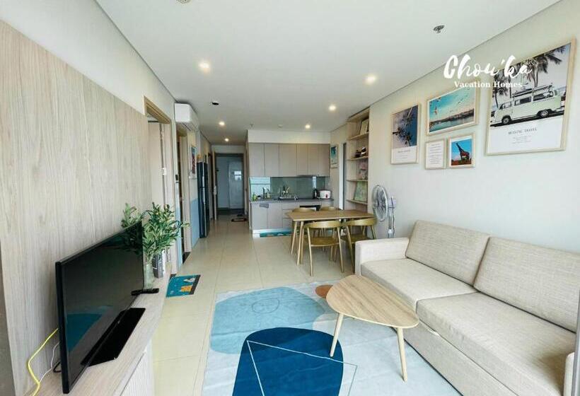 آپارتمان 1 خوابه با چشم‌انداز دریا, Hoàn Phố Land   The Sóng Apartment Vũng Tàu