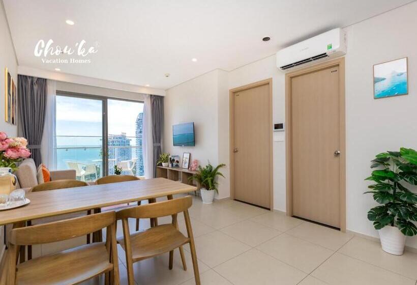 آپارتمان 1 خوابه با چشم‌انداز دریا, Hoàn Phố Land   The Sóng Apartment Vũng Tàu