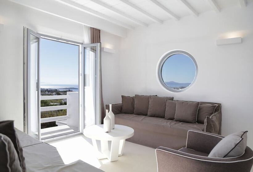 Deluxe Suite Sea View, Livin Mykonos Hotel   Adults Only