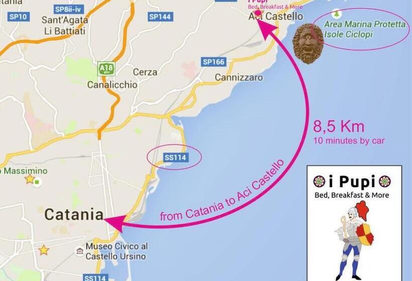 سوییت با چشم‌انداز دریا, Pupi Catania Etna B&b  #viaggiosiciliano