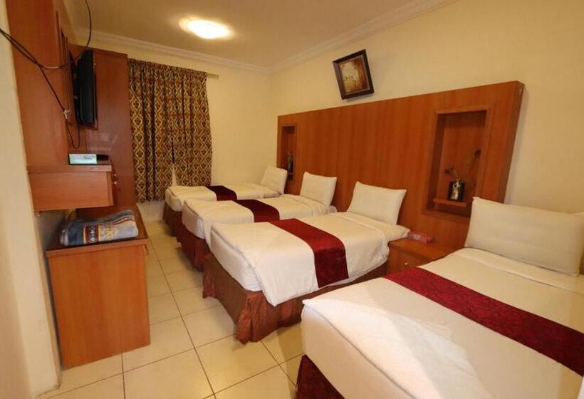 Economy Quadruple Room, Aayan Hotel Rooms Al Shasha Close To Free Buses 1close To The Haram