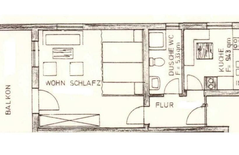 آپارتمان 1 خوابه, Gästehaus Finkel