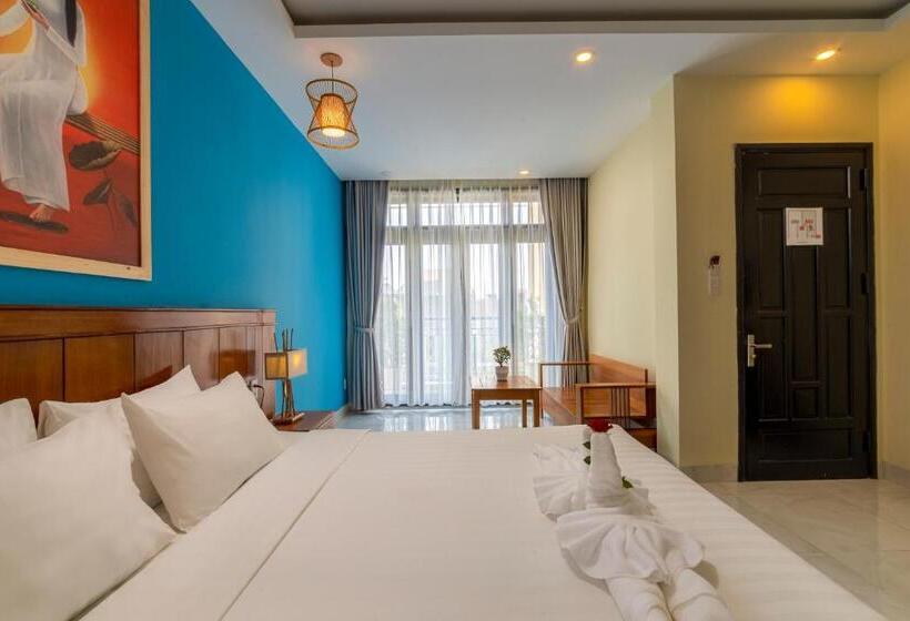 اتاق لوکس با چشم‌انداز باغ, Hoi An Heart Hostel Villa   Bespoke