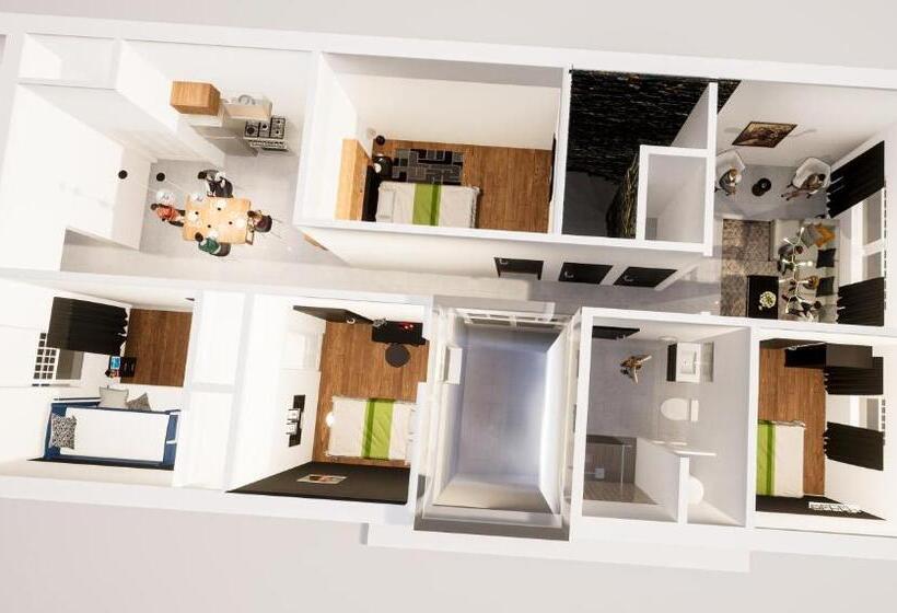 اتاق استاندارد با سرویس بهداشتی مشترک, Stay 424 Hostel