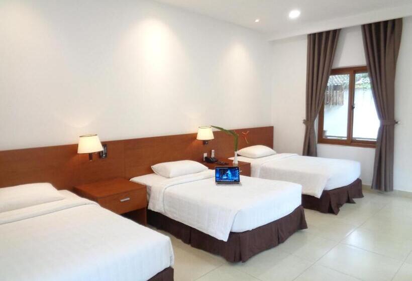 اتاق استاندارد سه تخته با چشم‌انداز باغ, Vuon Xoai Resort