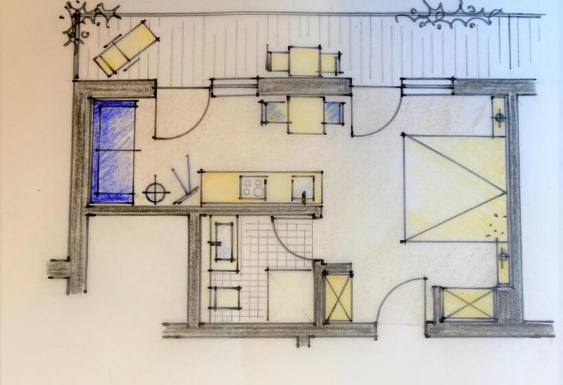 آپارتمان 1 خوابه با چشم‌انداز, Landhaus Almdorf