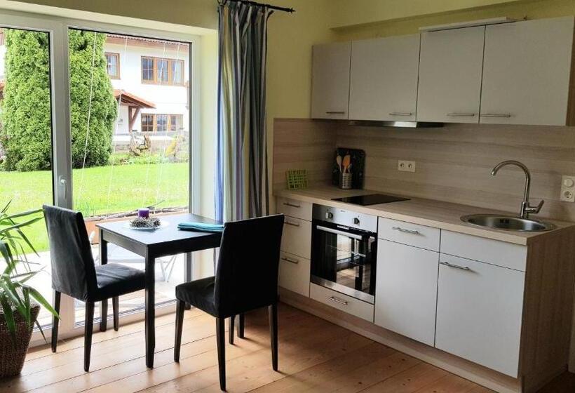 آپارتمان 1 خوابه با تراس, Landhaus Almdorf