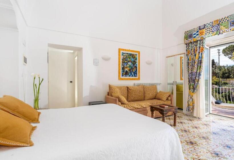 اتاق استاندارد با بالکن و چشم‌انداز دریا, B&b Il Sogno