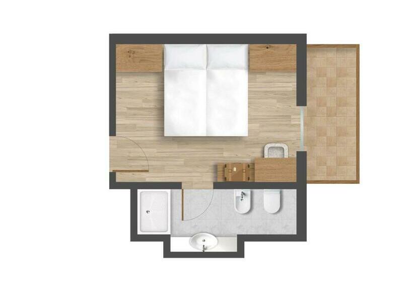 اتاق استاندارد با بالکن, Villa Eden