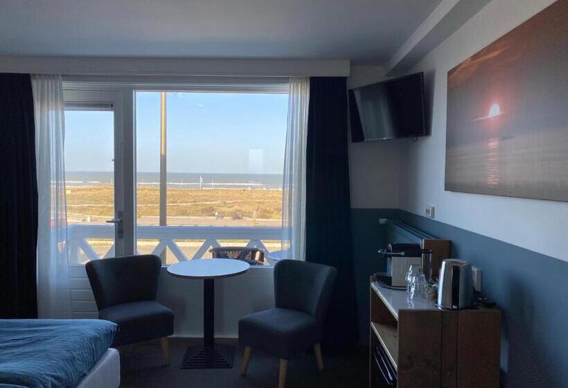 اتاق استاندارد با بالکن و چشم‌انداز دریا, Bed&breakfast Aan Strand