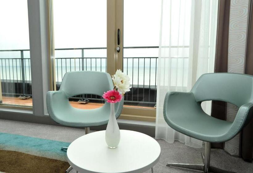اتاق استاندارد یک نفره با چشم‌انداز دریا, Strandhotel Golfzang
