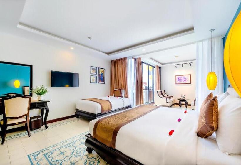 Chambre Deluxe avec Balcon, Silkotel Hoi An