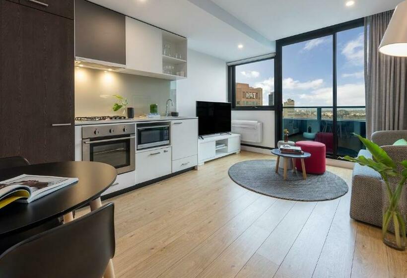آپارتمان 1 خوابه با چشم‌انداز, Oaks Melbourne Southbank Suites