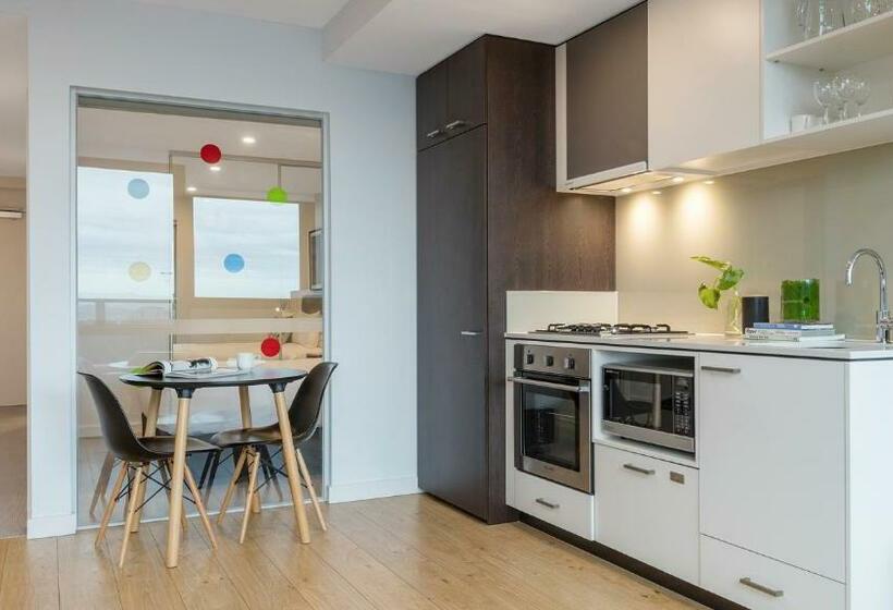آپارتمان 1 خوابه با چشم‌انداز, Oaks Melbourne Southbank Suites