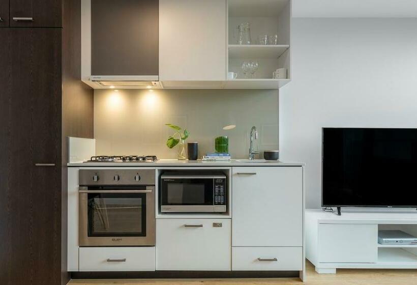 آپارتمان 1 خوابه با چشم‌انداز, Oaks Melbourne Southbank Suites