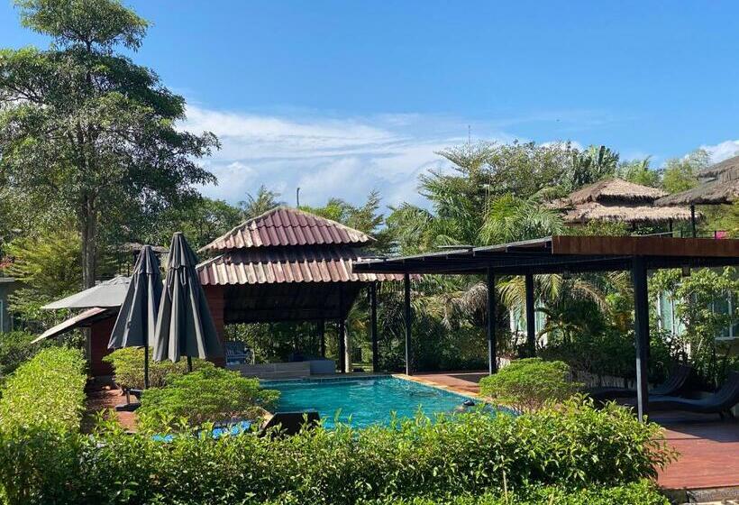 ویلای 1 خوابه با چشم‌انداز باغ, Koh Mak White Sand Beach