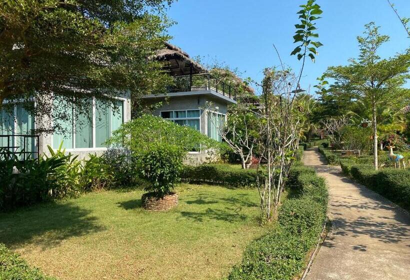 ویلای 1 خوابه با چشم‌انداز باغ, Koh Mak White Sand Beach