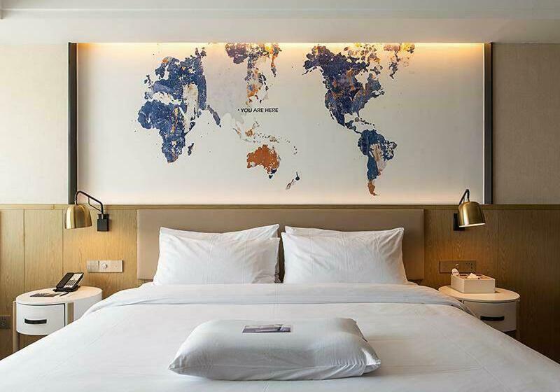 اتاق استاندارد با چشم‌انداز شهر, Kyriad Marvelous Hotel Kunming High Tech Zone Wuyue Plaza
