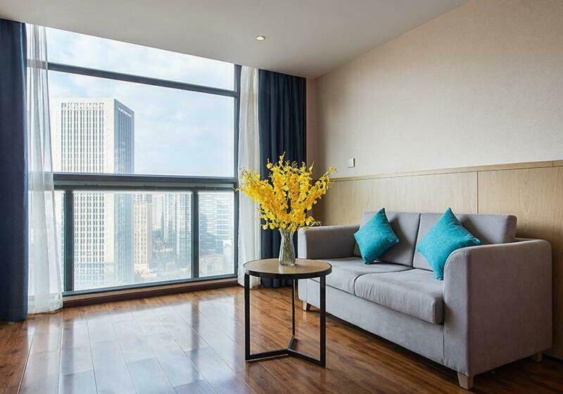 اتاق استاندارد با چشم‌انداز شهر, Kyriad Marvelous Hotel Kunming High Tech Zone Wuyue Plaza