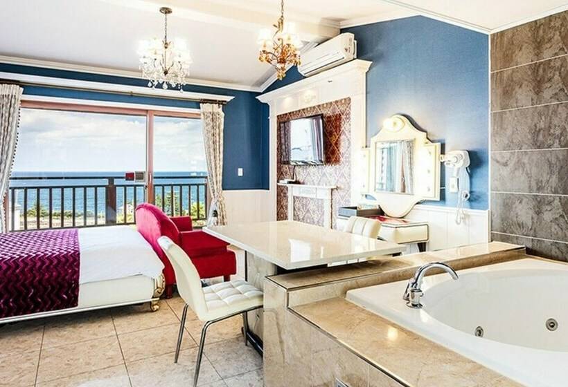 اتاق استاندارد با چشم‌انداز دریا, Jeju Cadelhas Resort