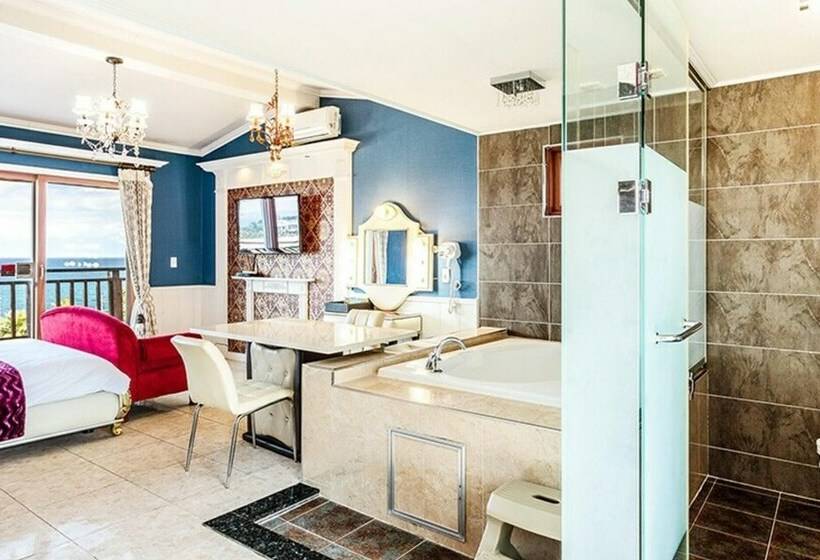 اتاق استاندارد با چشم‌انداز دریا, Jeju Cadelhas Resort