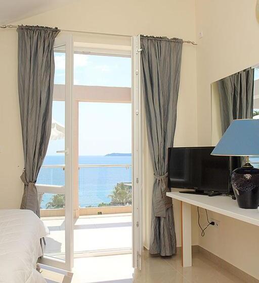 اتاق استاندارد با بالکن و چشم‌انداز دریا, Swiss Residence Montenegro