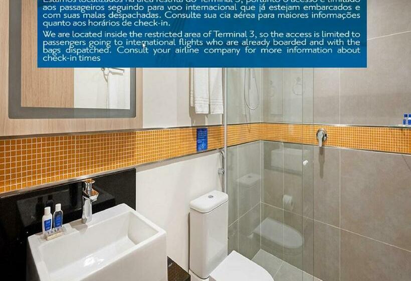 اتاق لوکس, Tryp By Wyndham São Paulo Airport   Hotel De Transito Terminal 3  Lado Ar   área Restrita á Passagei