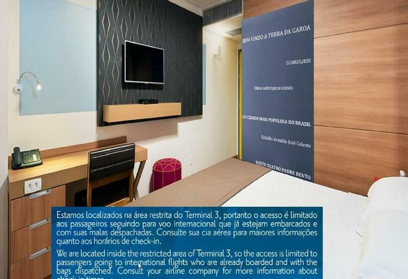 اتاق لوکس, Tryp By Wyndham São Paulo Airport   Hotel De Transito Terminal 3  Lado Ar   área Restrita á Passagei