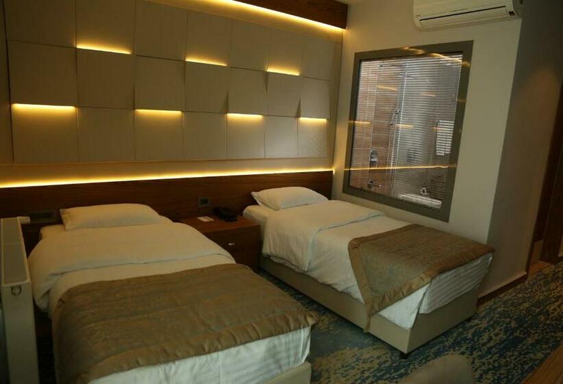 اتاق اساندارد با چشم‌انداز جانبی به دریا, Panorama Damla Otel