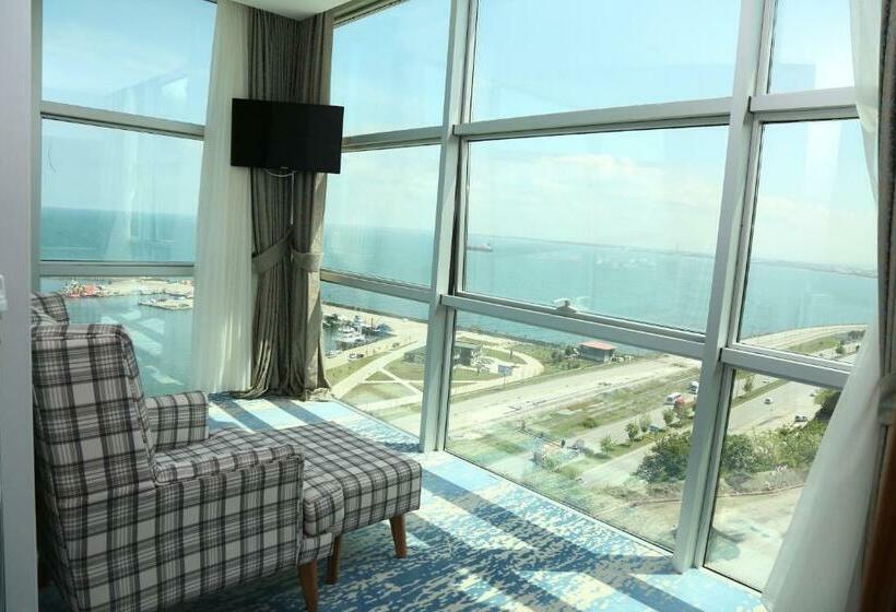 اتاق استاندارد با چشم‌انداز دریا, Panorama Damla Otel