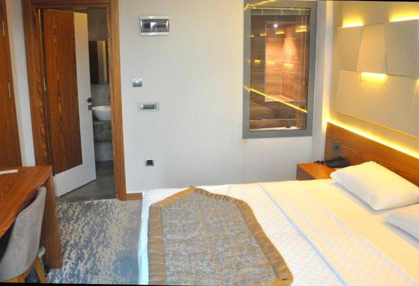 اتاق اساندارد با چشم‌انداز جانبی به دریا, Panorama Damla Otel
