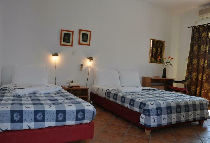 اتاق استاندارد سه تخته با چشم‌انداز استخر, Quartano Suites By Heliessa, Adults Only