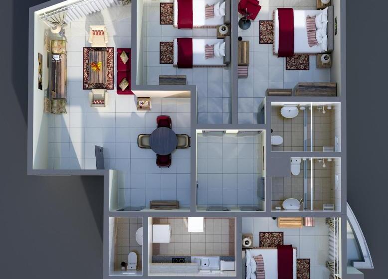 3 Bedroom Suite, Ewan Tower Hotel Apartments