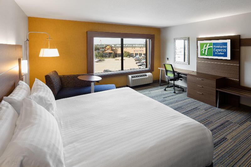 اتاق استاندارد با تخت بزرگ برای معلولان, Holiday Inn Express & Suites East Peoria  Riverfront