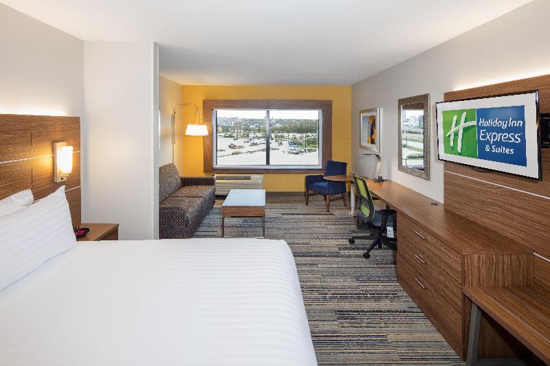 سوئیت با تخت بزرگ, Holiday Inn Express & Suites East Peoria  Riverfront